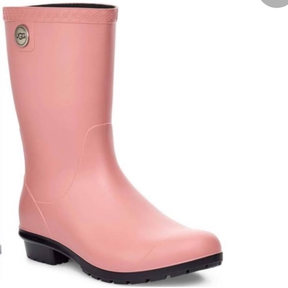 UGG Light Pink Rain Boots Size 7 - Picture 14 of 14
